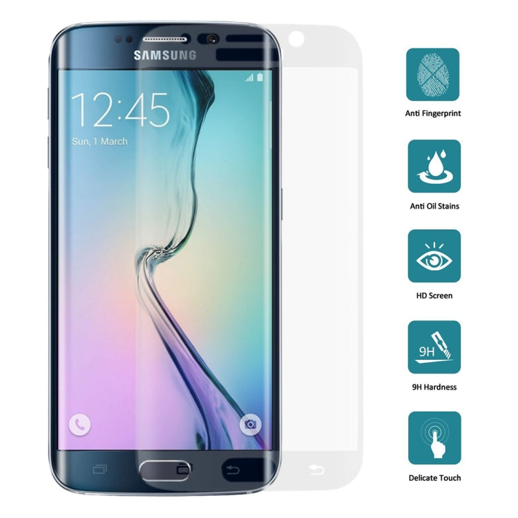 25 PCS For Galaxy S6 Edge Plus / G928 0.3mm 9H Surface Hardness 3D Curved Surface Full Screen Cover Explosion-proof Tempered Glass Film
