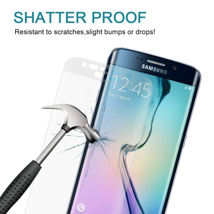 25 PCS For Galaxy S6 Edge Plus / G928 0.3mm 9H Surface Hardness 3D Curved Surface Full Screen Cover Explosion-proof Tempered Glass Film
