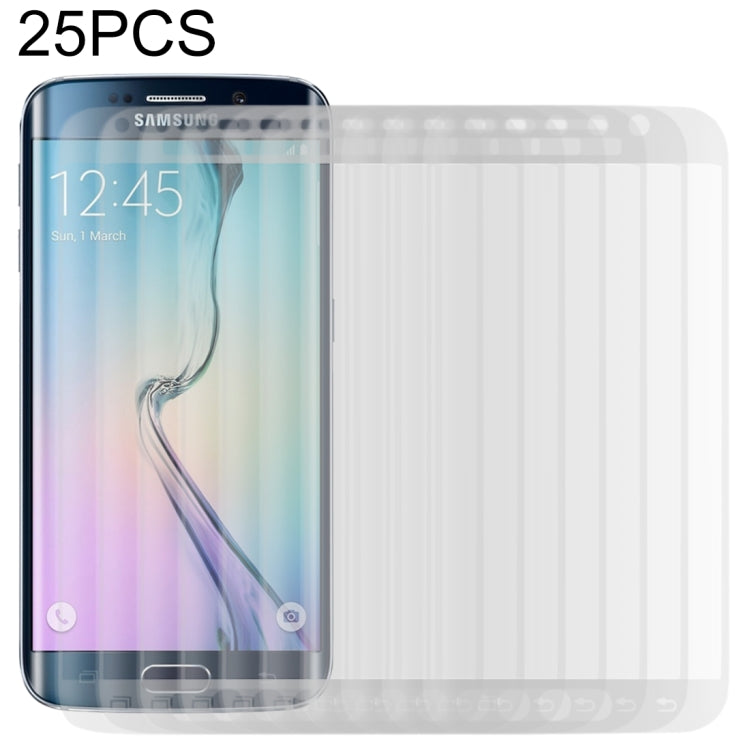 Lot de 25 films en verre trempé antidéflagrants pour Galaxy S6 Edge Plus / G928, 0,3 mm, dureté 9H, surface incurvée 3D, protection plein écran