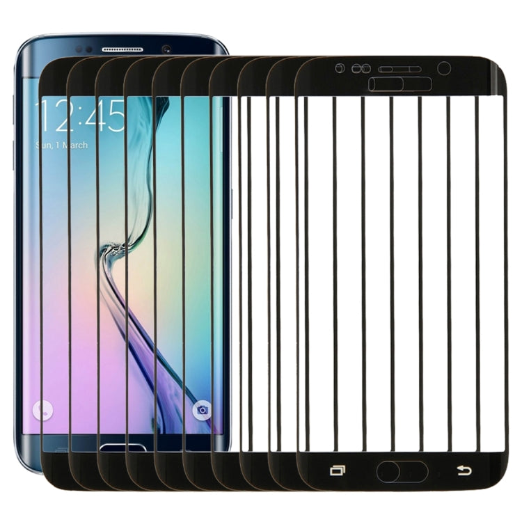 Lot de 25 films de protection en verre trempé 3D antidéflagrants pour Galaxy S6 Edge Plus / G928, dureté de surface 9H, 0,3 mm, galvanoplastie colorée, plein écran