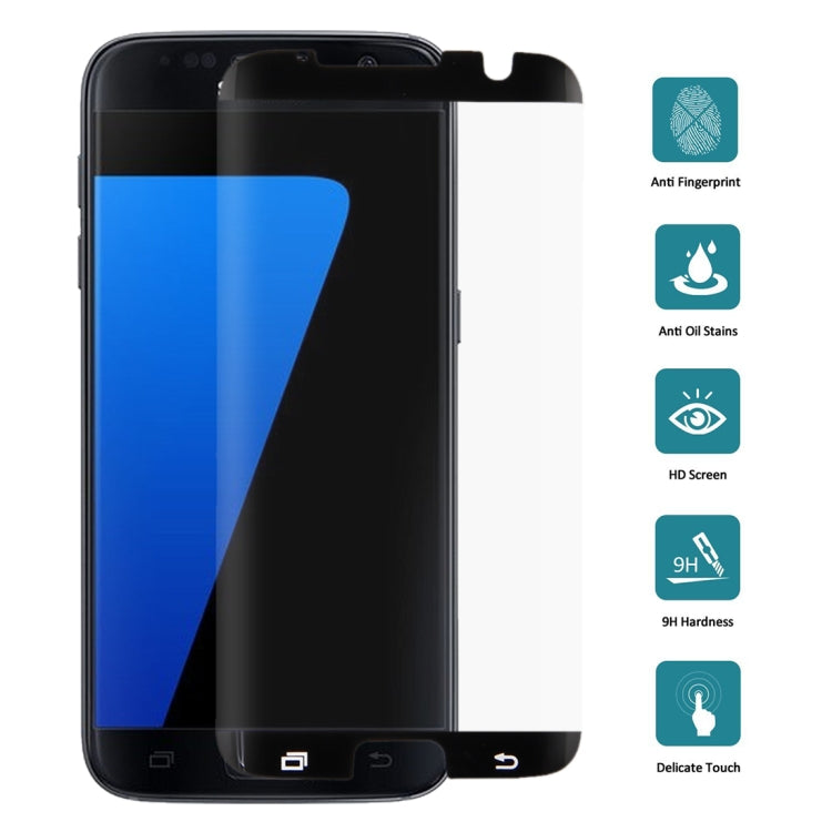 Lot de 25 films en verre trempé pour Galaxy S7 Edge / G935, 0,26 mm, dureté 9H, surface incurvée, non plein écran