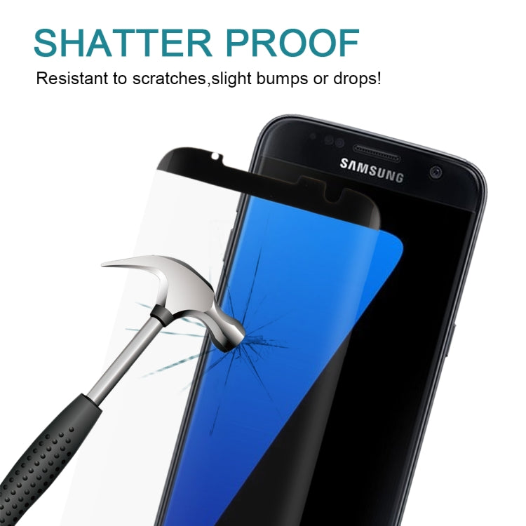 Lot de 25 films en verre trempé pour Galaxy S7 Edge / G935, 0,26 mm, dureté 9H, surface incurvée, non plein écran