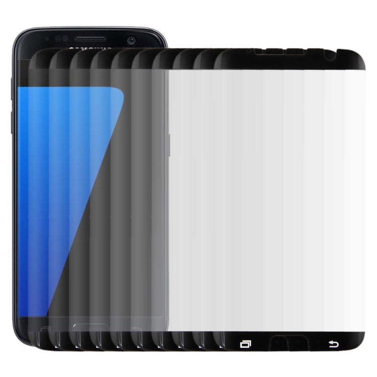 Lot de 25 films en verre trempé pour Galaxy S7 Edge / G935, 0,26 mm, dureté 9H, surface incurvée, non plein écran