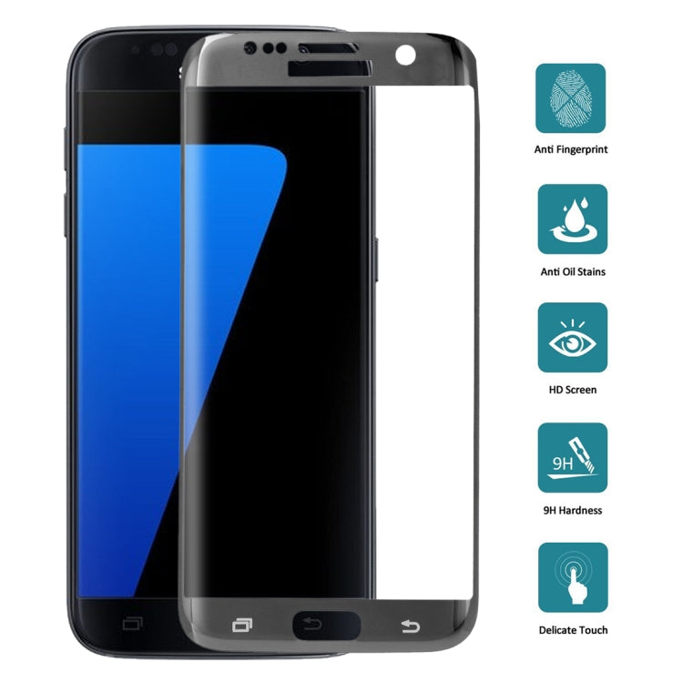 Lot de 25 films de protection en verre trempé pour Galaxy S7 Edge / G935, 0,26 mm, dureté 9H, antidéflagrant, galvanoplastie colorée, plein écran