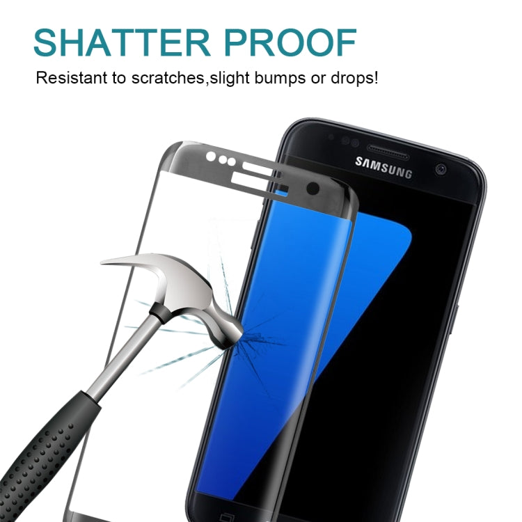 Lot de 25 films de protection en verre trempé pour Galaxy S7 Edge / G935, 0,26 mm, dureté 9H, antidéflagrant, galvanoplastie colorée, plein écran