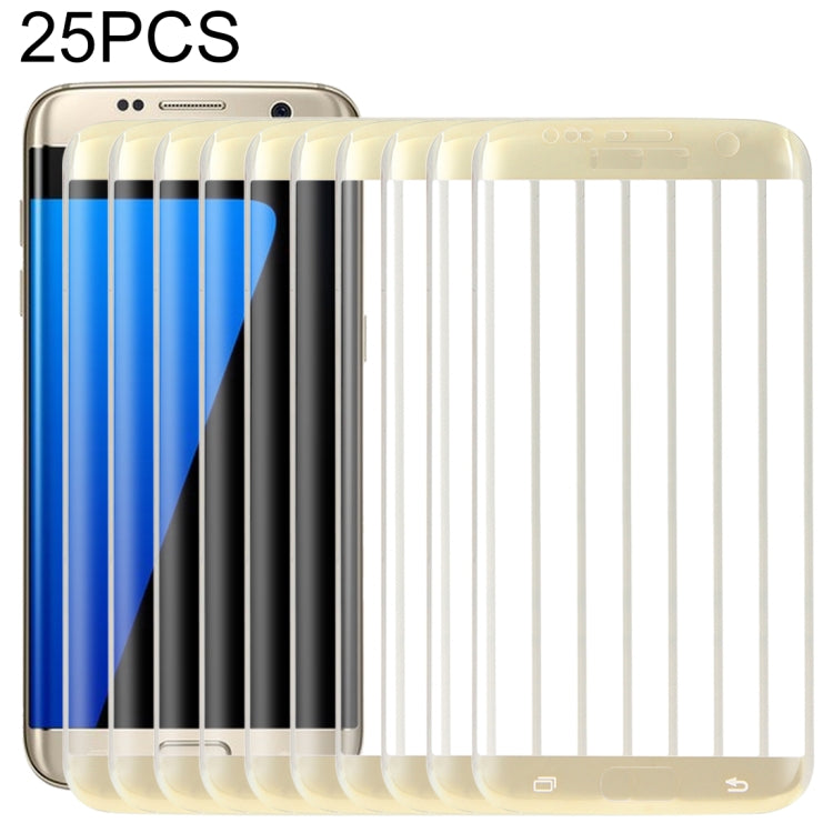 25 PCS For Galaxy S7 Edge / G935 0.26mm 9H Surface Hardness Explosion-proof Colorized Electroplating Tempered Glass Full Screen Film