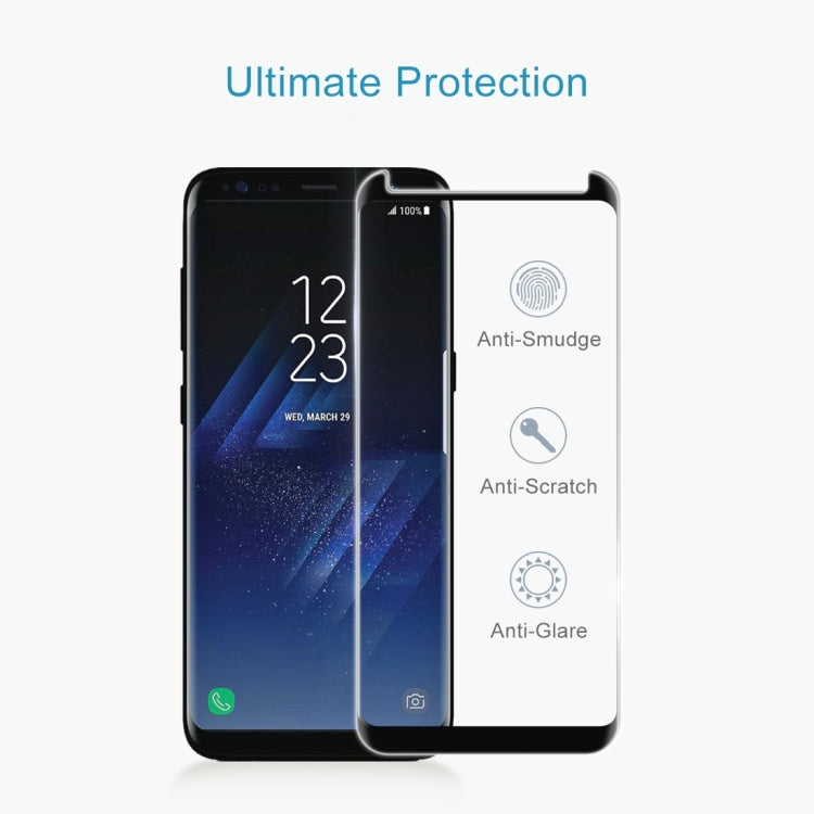 Lot de 25 films de protection incurvés en verre trempé pour Galaxy S8/G950