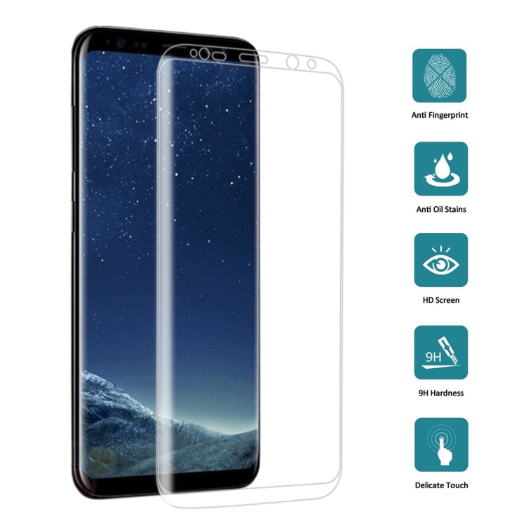 Lot de 25 protections d'écran en verre trempé pour Galaxy S8 Plus (plein écran, bords collés), pour Galaxy S8 Plus (25 pièces)