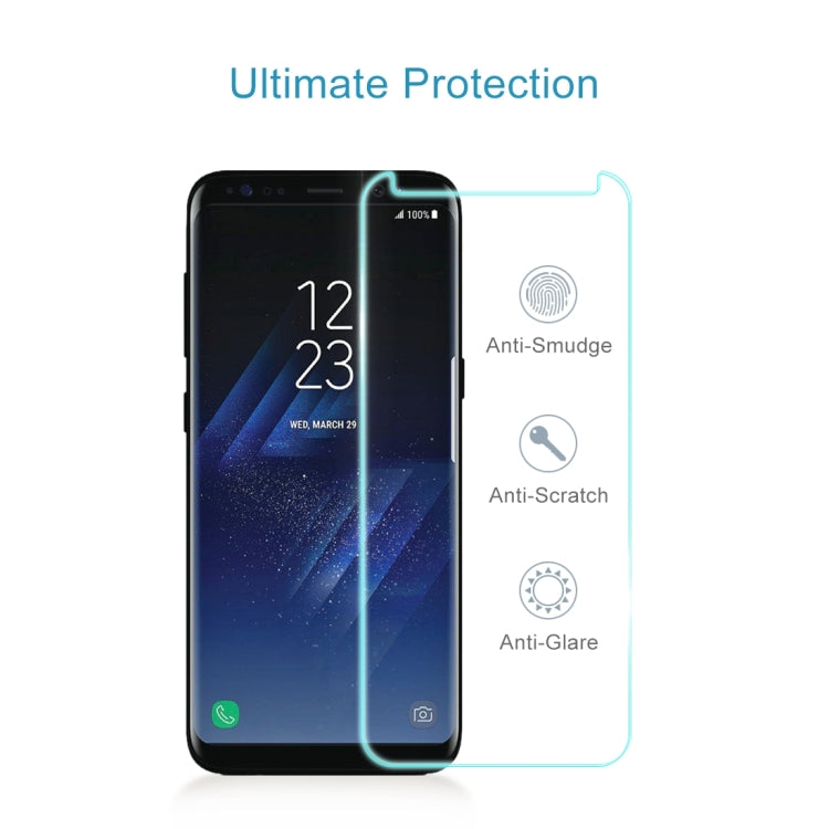 25 PCS For Galaxy S8 Plus / G955 0.26mm 9H Surface Hardness 3D Explosion-proof Non-full Edge Glue Screen Curved Case Friendly Tempered Glass Film, For Galaxy S8 Plus / G955