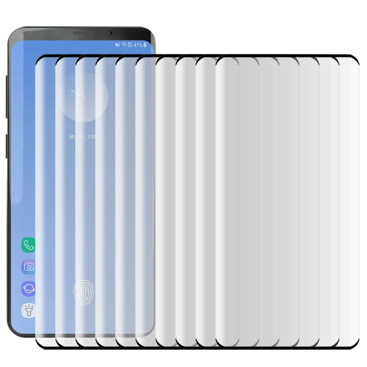 25 PCS For Galaxy S10 Plus 0.3mm 9H 3D Full Screen Tempered Glass Film , Screen Fingerprint Unlocking is Not Supported