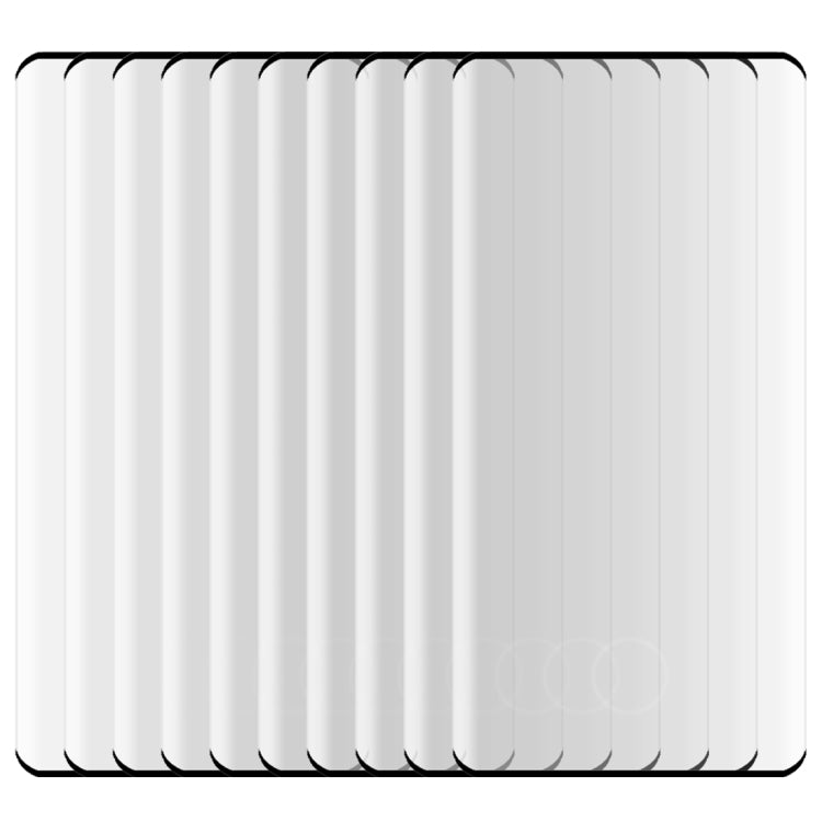 Lot de 25 films en verre trempé 3D 9H pour Galaxy S10 Plus (0,3 mm), compatible avec le déverrouillage par empreinte digitale (25 pièces)