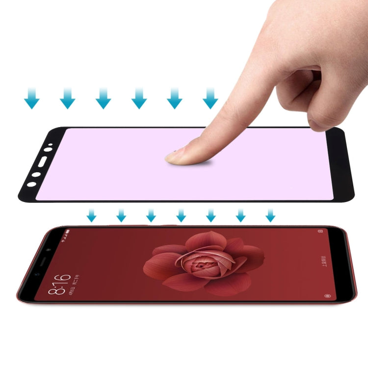 Ultra Thin 9H 3D Anti Blue-ray Full Screen Carbon Fiber Tempered Glass Film for Xiaomi Mi 6X / A2