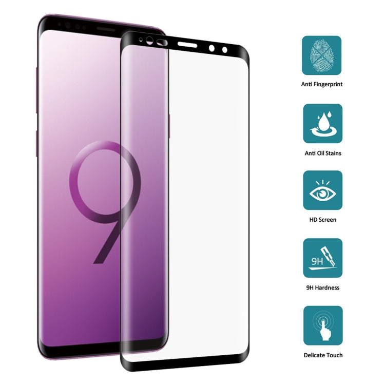 Lot de 25 films en verre trempé 3D pour Galaxy Note 9, dureté 9H, 0,3 mm, bords incurvés, plein écran