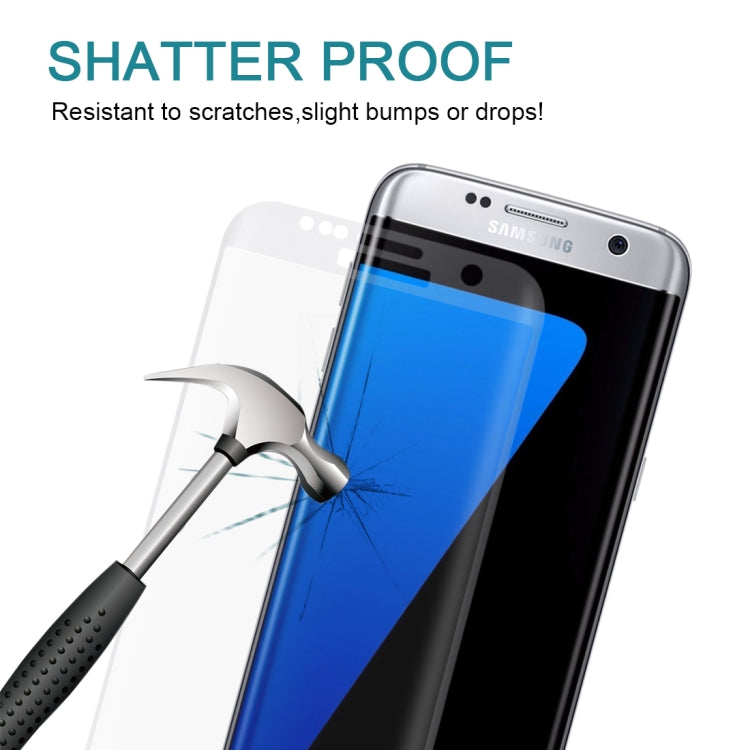 Lot de 25 films de protection en verre trempé 3D antidéflagrants pour Galaxy S7 Edge / G935, dureté 9H, 0,26 mm, colorisés, plein écran