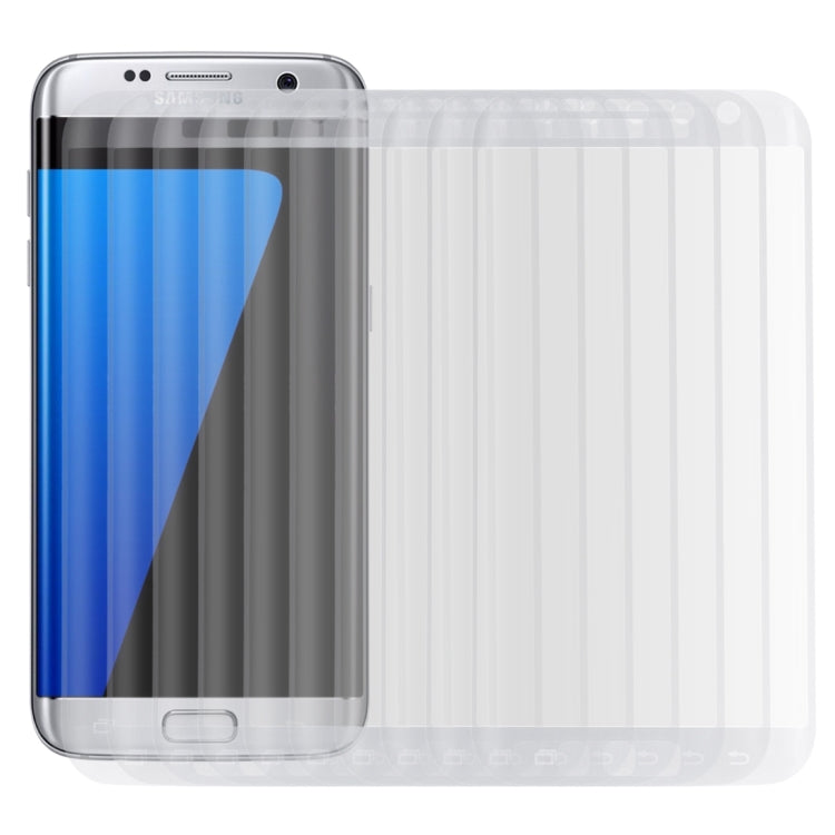 Lot de 25 films de protection en verre trempé 3D antidéflagrants pour Galaxy S7 Edge / G935, dureté 9H, 0,26 mm, colorisés, plein écran