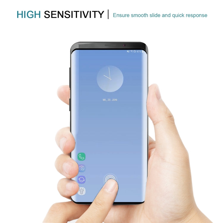 Film en verre trempé 3D 0,3 mm 9H pour Galaxy S10+, compatible avec le déverrouillage par empreinte digitale