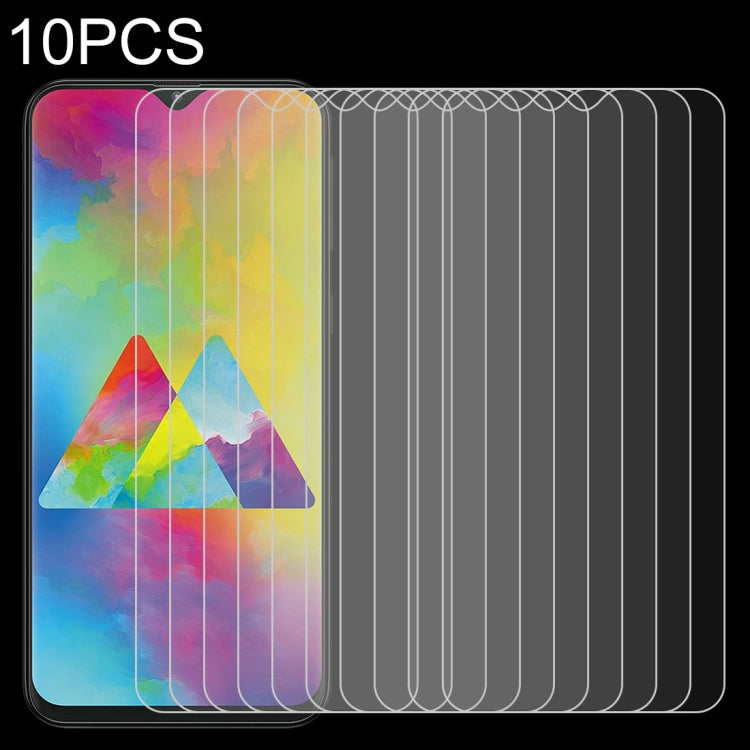 10 PCS 0.26mm 9H 2.5D Tempered Glass Film for Galaxy M20, For Galaxy M20 (10 PCS)