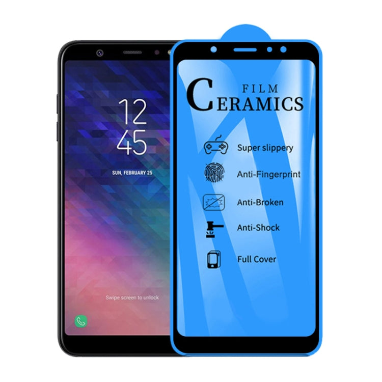 Lot de 25 films céramiques 2,5D à couverture intégrale pour Galaxy A6 Plus (2018)
