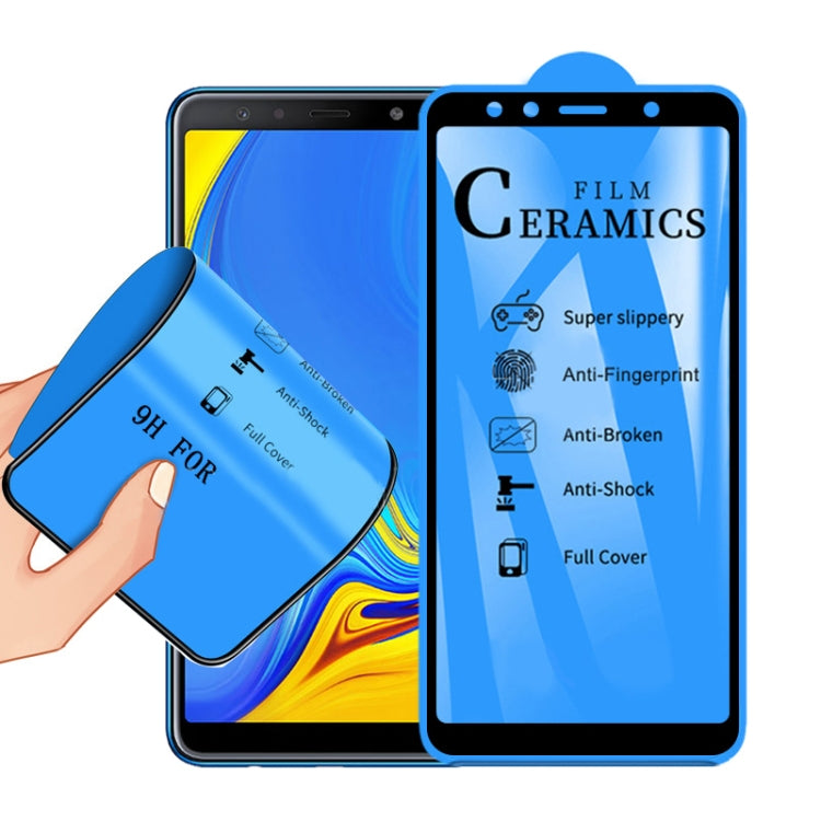 2.5D Full Glue Full Cover Ceramics Film for Galaxy A7 (2018), For Galaxy A7 (2018) (1 PC)