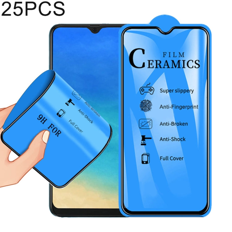 Lot de 25 films céramiques 2,5D à couverture intégrale pour Galaxy A40 (25 pièces)