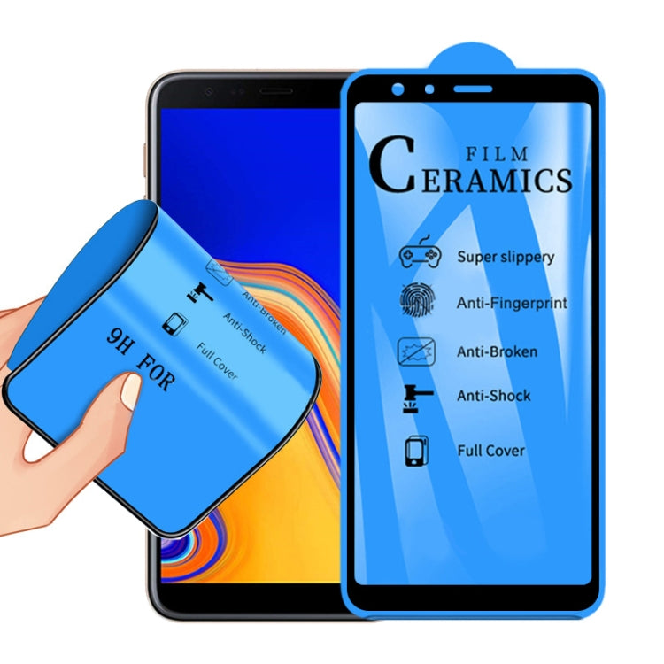 Film céramique 2,5D Full Glue pour Galaxy J4 Plus / J6 Plus (1 pièce)