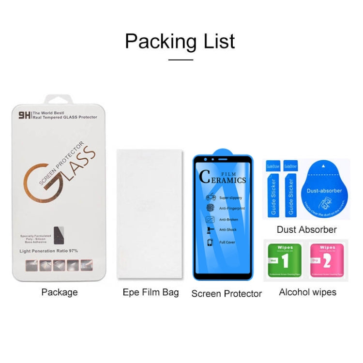 Film céramique 2,5D Full Glue pour Galaxy J4 Plus / J6 Plus (1 pièce)