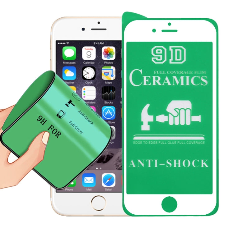 2.5D Full Glue Full Cover Ceramics Film for iPhone 8 / 7 / 6s / 6, For iPhone 8 / 7 / 6s / 6 (Black)(1 PC), For iPhone 8 / 7 / 6s / 6 (White)(1 PC)