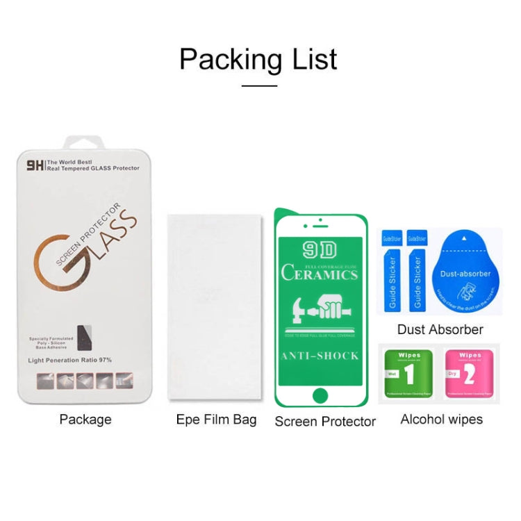 2.5D Full Glue Full Cover Ceramics Film for iPhone 6 Plus, For iPhone 6 Plus (White)(1 PC), For iPhone 6 Plus (Black)(1 PC)