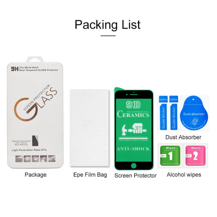 2.5D Full Glue Full Cover Ceramics Film for iPhone 8 Plus / 7 Plus, For iPhone 8 Plus / 7 Plus (Black)(1 PC)