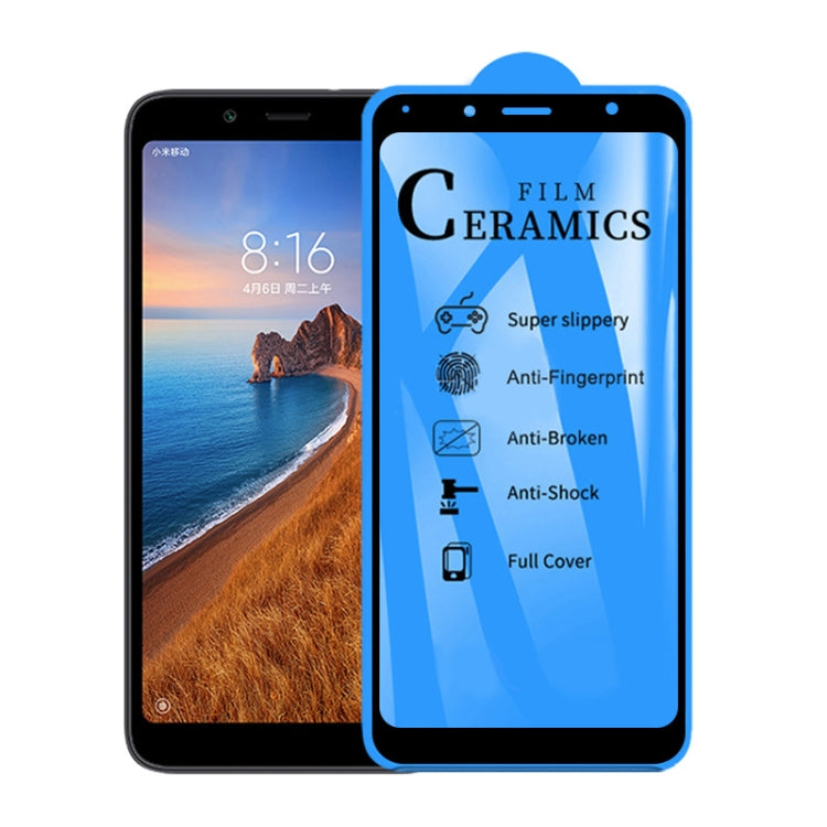 25 PCS 2.5D Full Glue Full Cover Ceramics Film for Xiaomi Redmi 7A