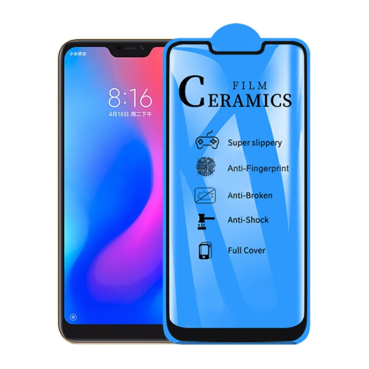 25 PCS 2.5D Full Glue Full Cover Ceramics Film for Xiaomi Redmi 6 Pro / Mi A2 Lite