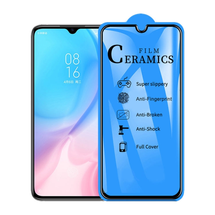 25 PCS 2.5D Full Glue Full Cover Ceramics Film for Xiaomi Mi A3 Lite / Mi CC9 / Mi 9