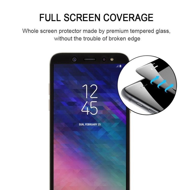 25 PCS Full Glue Full Cover Screen Protector Tempered Glass film for Galaxy A6+ (2018), For Galaxy A6+ (2018)