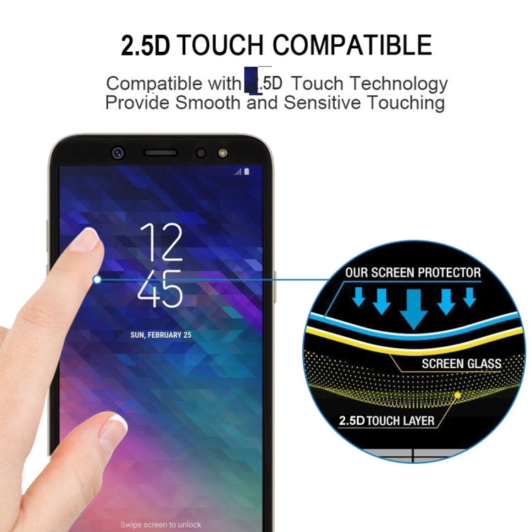 25 PCS Full Glue Full Cover Screen Protector Tempered Glass film for Galaxy A6+ (2018), For Galaxy A6+ (2018)