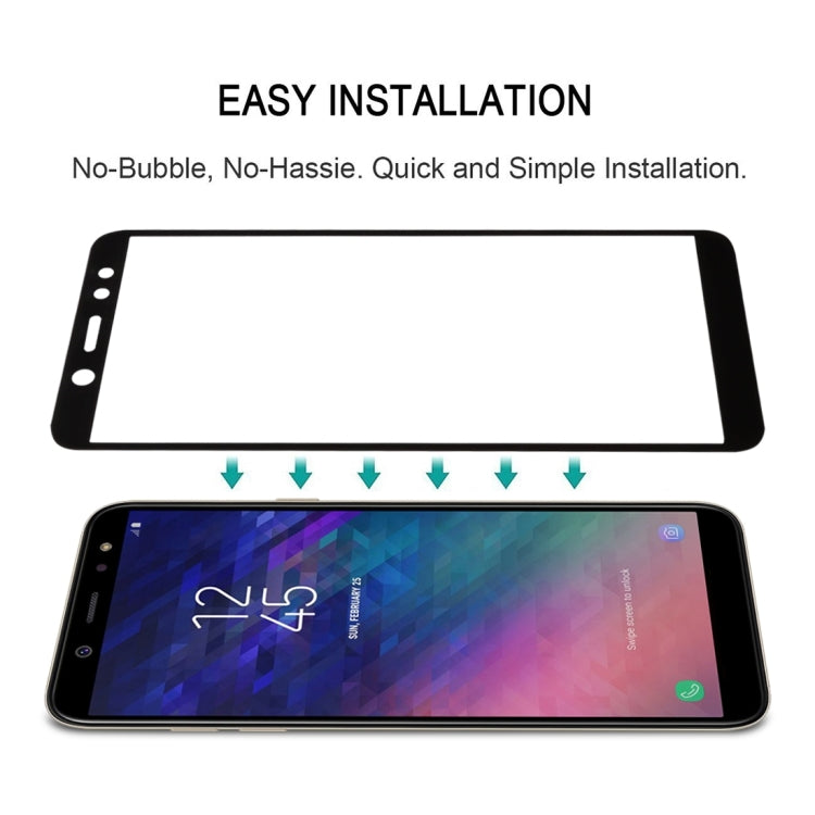 25 PCS Full Glue Full Cover Screen Protector Tempered Glass film for Galaxy A6+ (2018), For Galaxy A6+ (2018)
