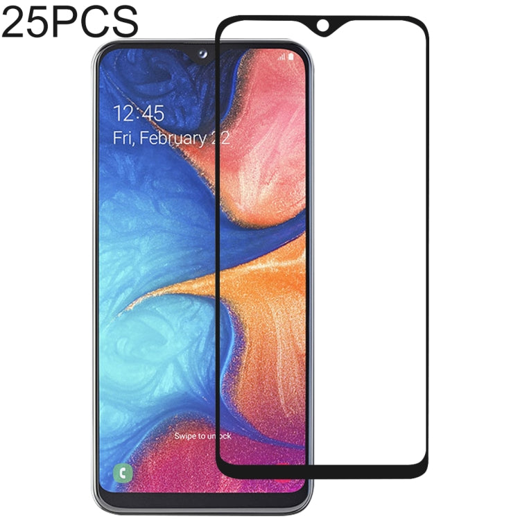 Lot de 25 films de protection d'écran en verre trempé pour Galaxy A20e