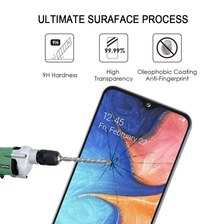 Lot de 25 films de protection d'écran en verre trempé pour Galaxy A20e