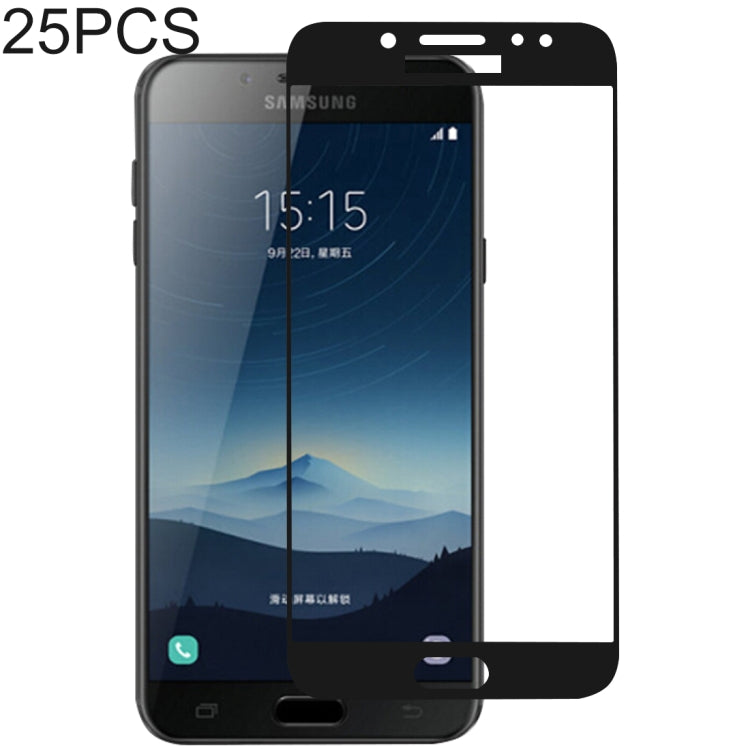 Lot de 25 films de protection d'écran en verre trempé pour Galaxy C7 (2017) / J7+