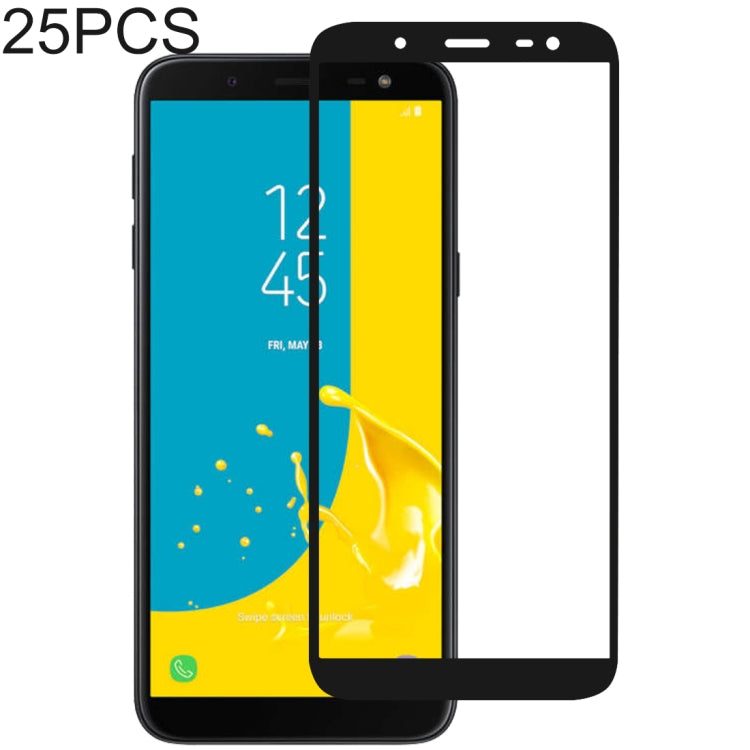 25 PCS Full Glue Full Cover Screen Protector Tempered Glass film for Galaxy J6 (2018), For Galaxy J6 (2018)