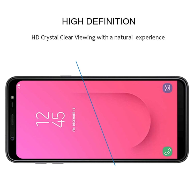 Full Glue Full Cover Screen Protector Tempered Glass film for Galaxy J8 (2018)