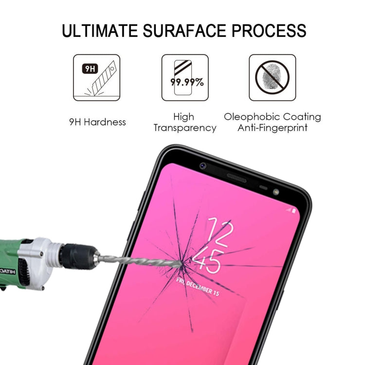 Full Glue Full Cover Screen Protector Tempered Glass film for Galaxy J8 (2018)