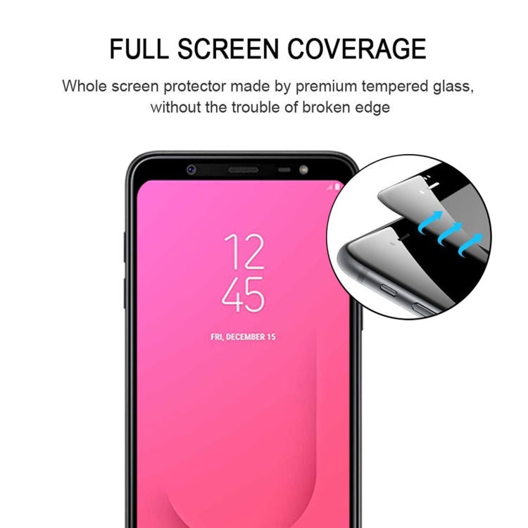25 PCS Full Glue Full Cover Screen Protector Tempered Glass film for Galaxy J8 (2018), For Galaxy J8 (2018)