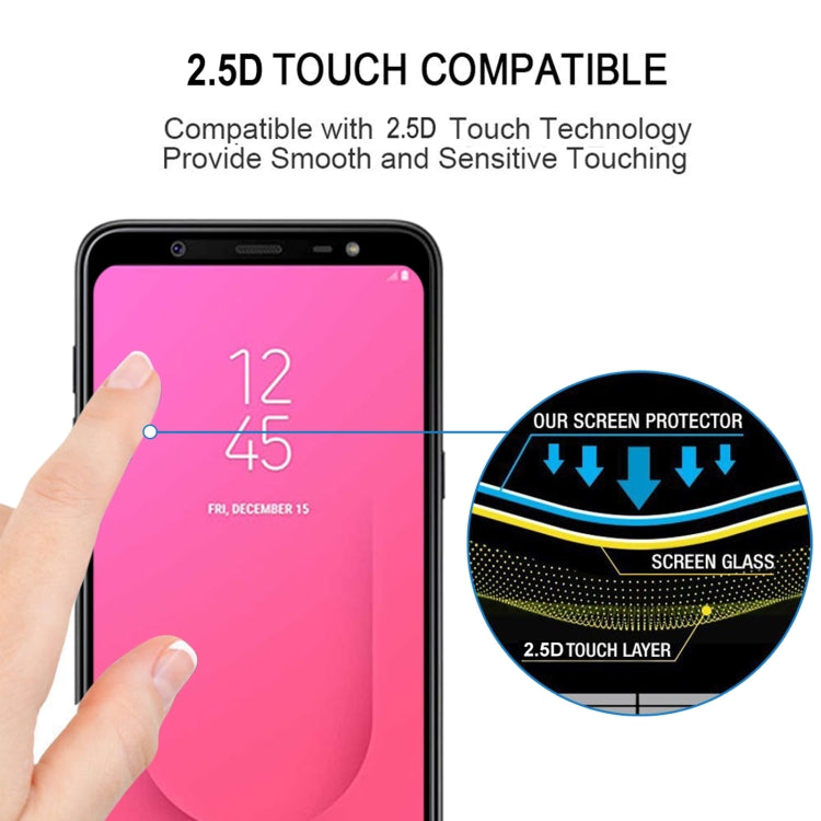 25 PCS Full Glue Full Cover Screen Protector Tempered Glass film for Galaxy J8 (2018), For Galaxy J8 (2018)