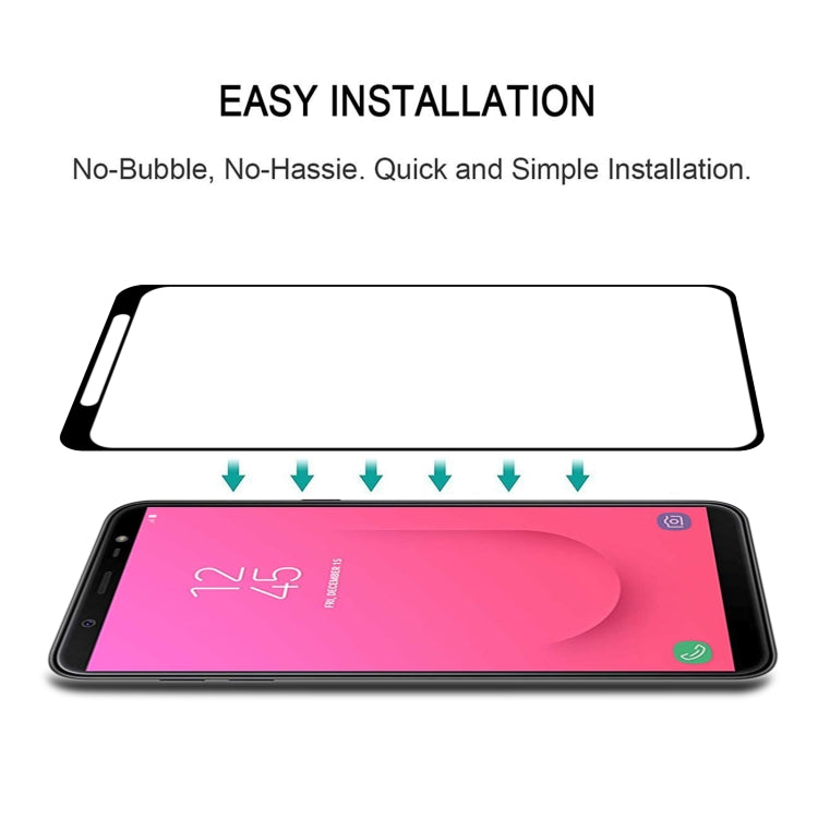 25 PCS Full Glue Full Cover Screen Protector Tempered Glass film for Galaxy J8 (2018), For Galaxy J8 (2018)