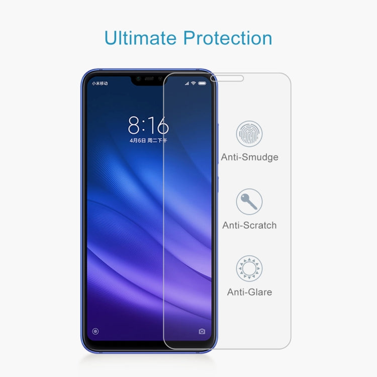 0.26mm 9H Surface Hardness 2.5D Full Screen Tempered Glass Film for Xiaomi Mi 8 Lite