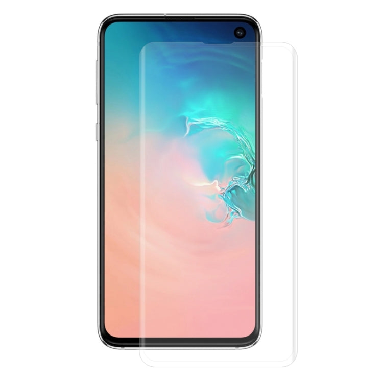 Edge Glue 3D Curved Edge Full Screen Tempered Glass Film for Galaxy S10, Fingerprint Unlock Is Not Supported