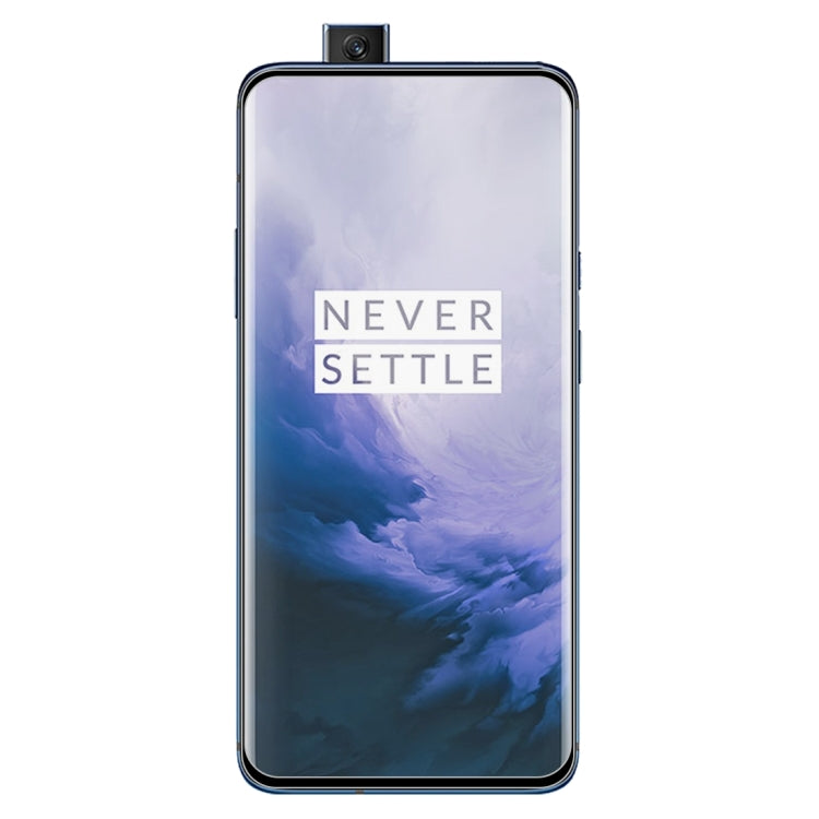 Lot de 25 films de protection en verre trempé 3D à bords incurvés pour OnePlus 7 Pro, noir, transparent, 25 pièces