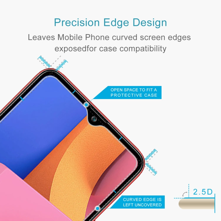 10 PCS 0.26mm 9H 2.5D Tempered Glass Film for Galaxy A20s, For Galaxy A20s (10 PCS)