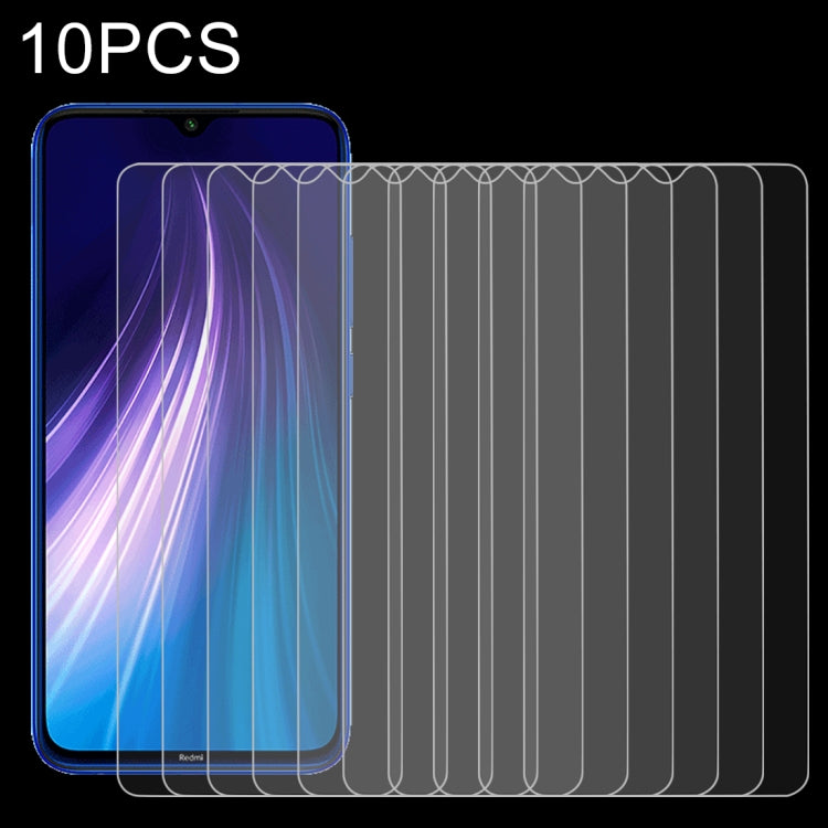 For Xiaomi Redmi Note 8 2021 / Redmi Note 8 10 PCS 0.26mm 9H 2.5D Tempered Glass Film