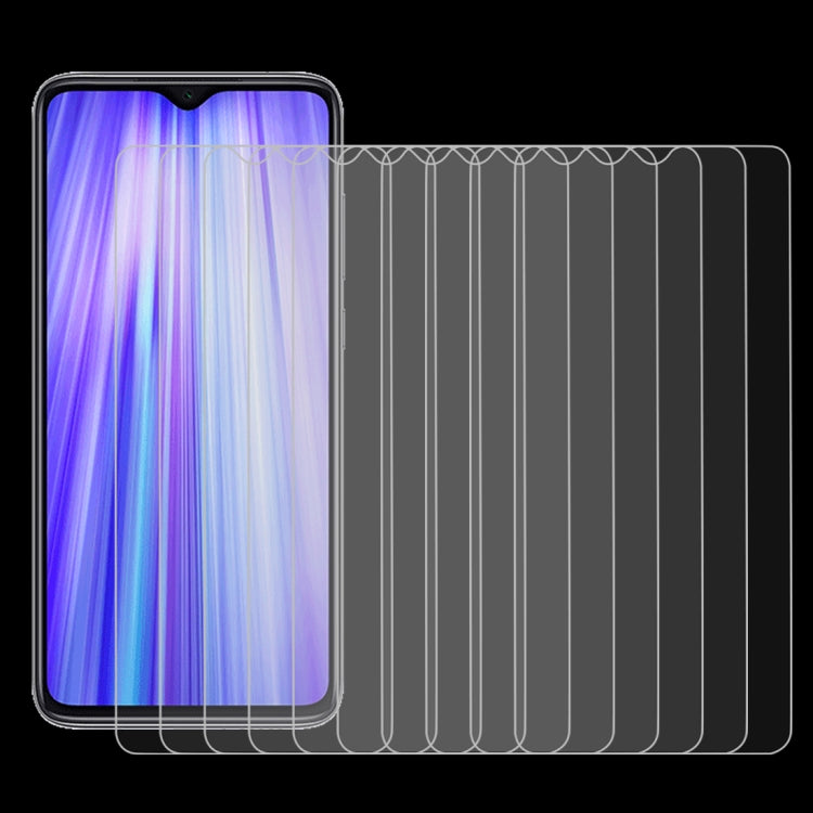 For Xiaomi Redmi Note 8 Pro 10 PCS 0.26mm 9H 2.5D Tempered Glass Film